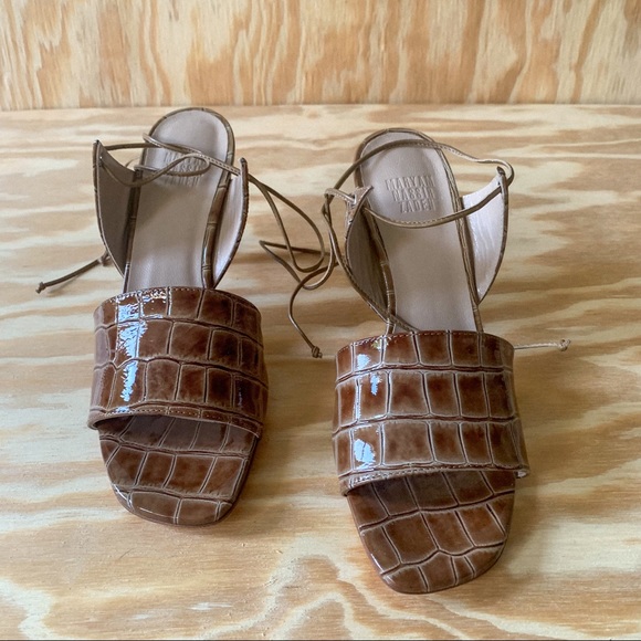 Maryam Nassir Zadeh Lark sandal in desert croc. - Picture 2 of 4